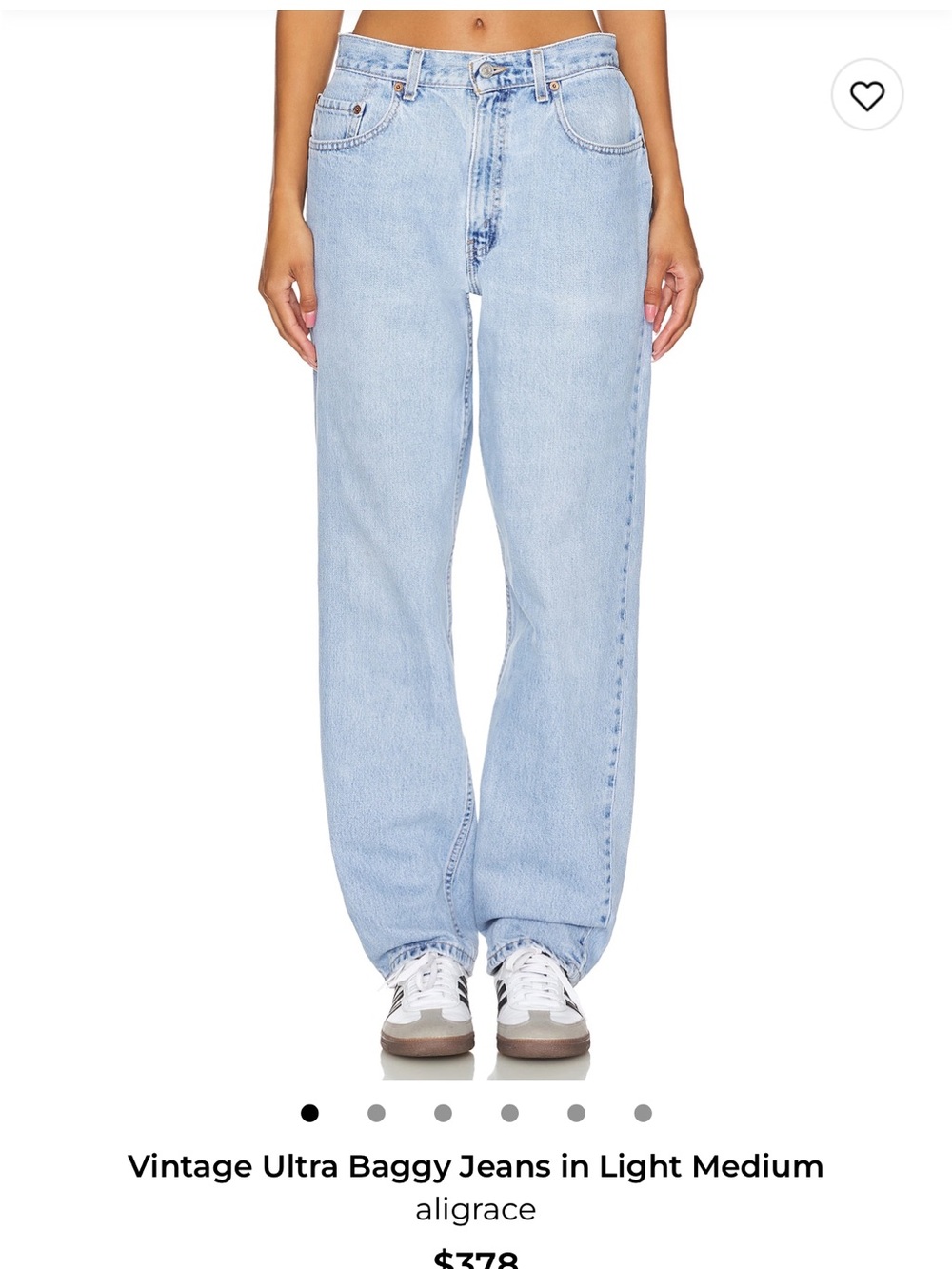 Aligrace vintage baggy jeans